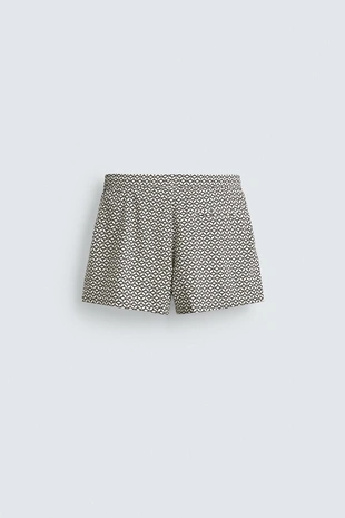 Купальные трусы с коротким геометрическим принтом- Заказать в России