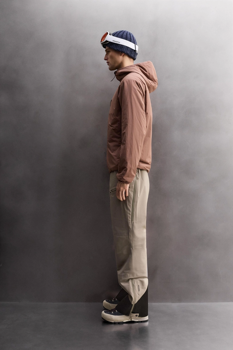 Куртка-мид-лейер с квадратным стежком для горных лыж