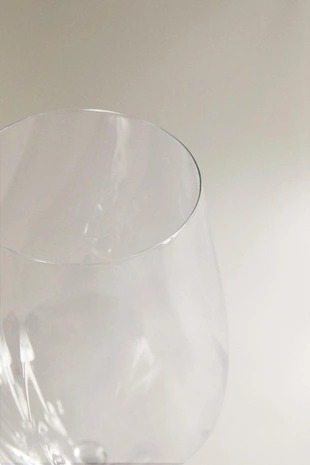 Бокал из кристалла с рельефным узором- Заказать в России