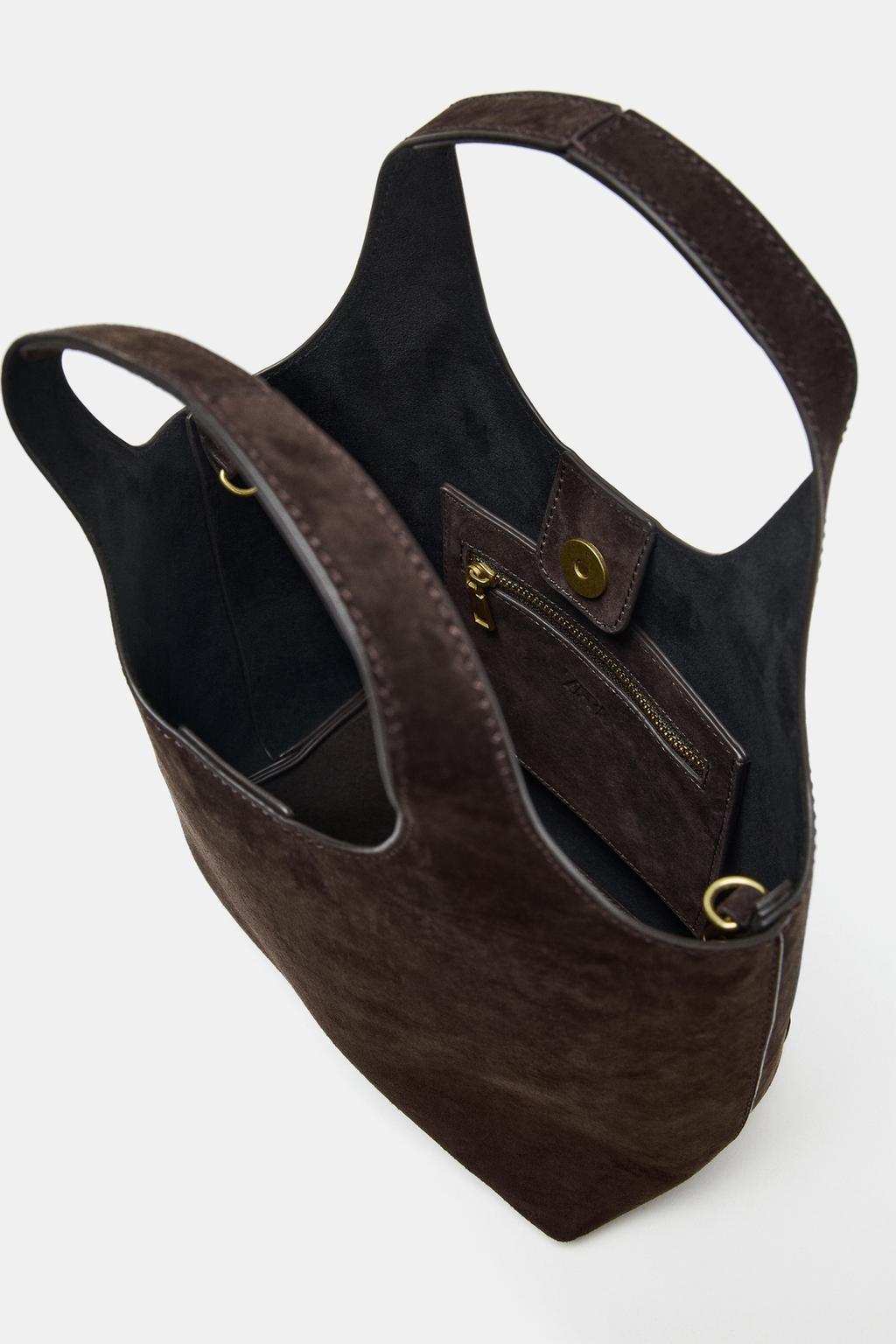 НЕБОЛЬШАЯ КОЖАНАЯ СУМКА-ШОПЕР