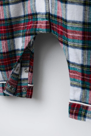 Комбинезон из фланели в клетку- Заказать в России