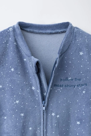 Комбинезон с вышивкой звезд из велюра- Заказать в России