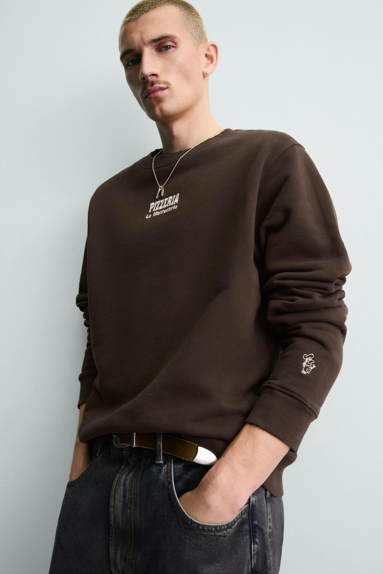 Толстовка с принтом pizzeria la montecarlo