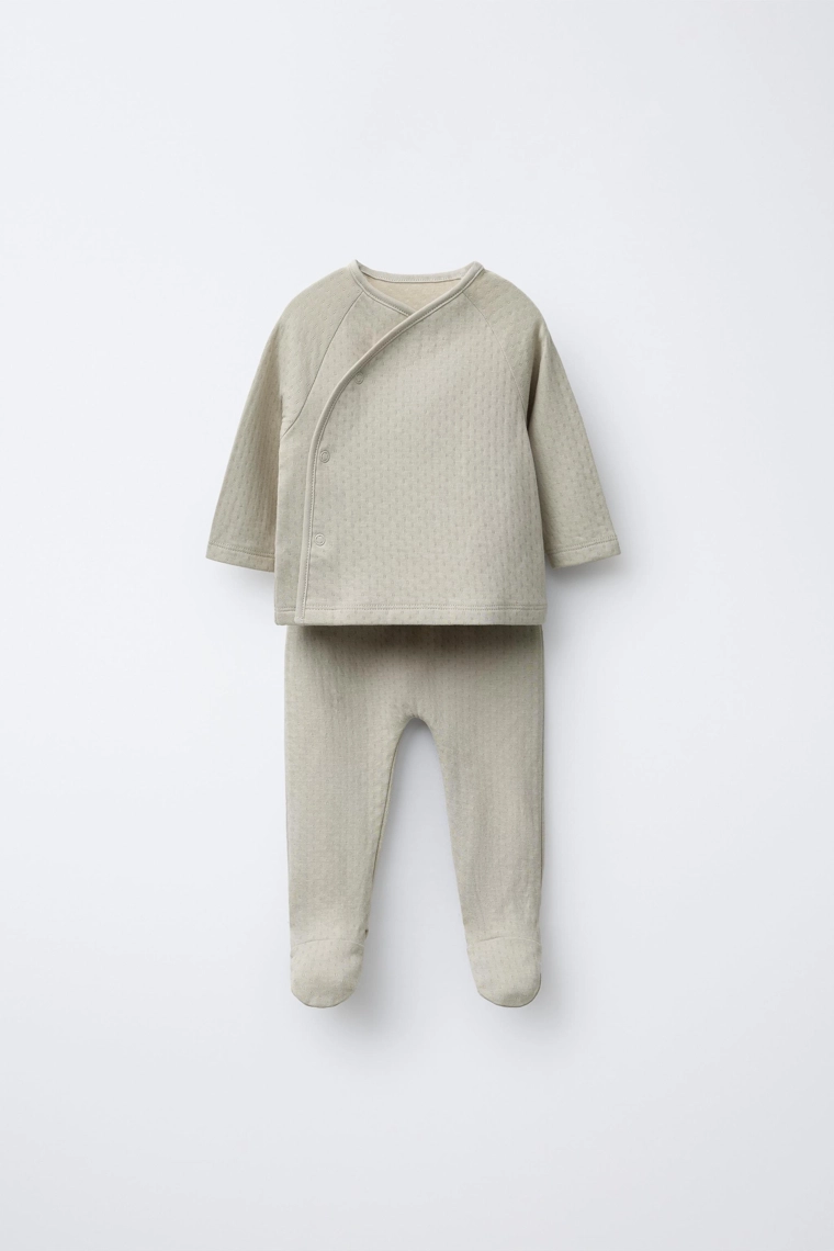 Комплект футболка и гетры из текстурированного полотна