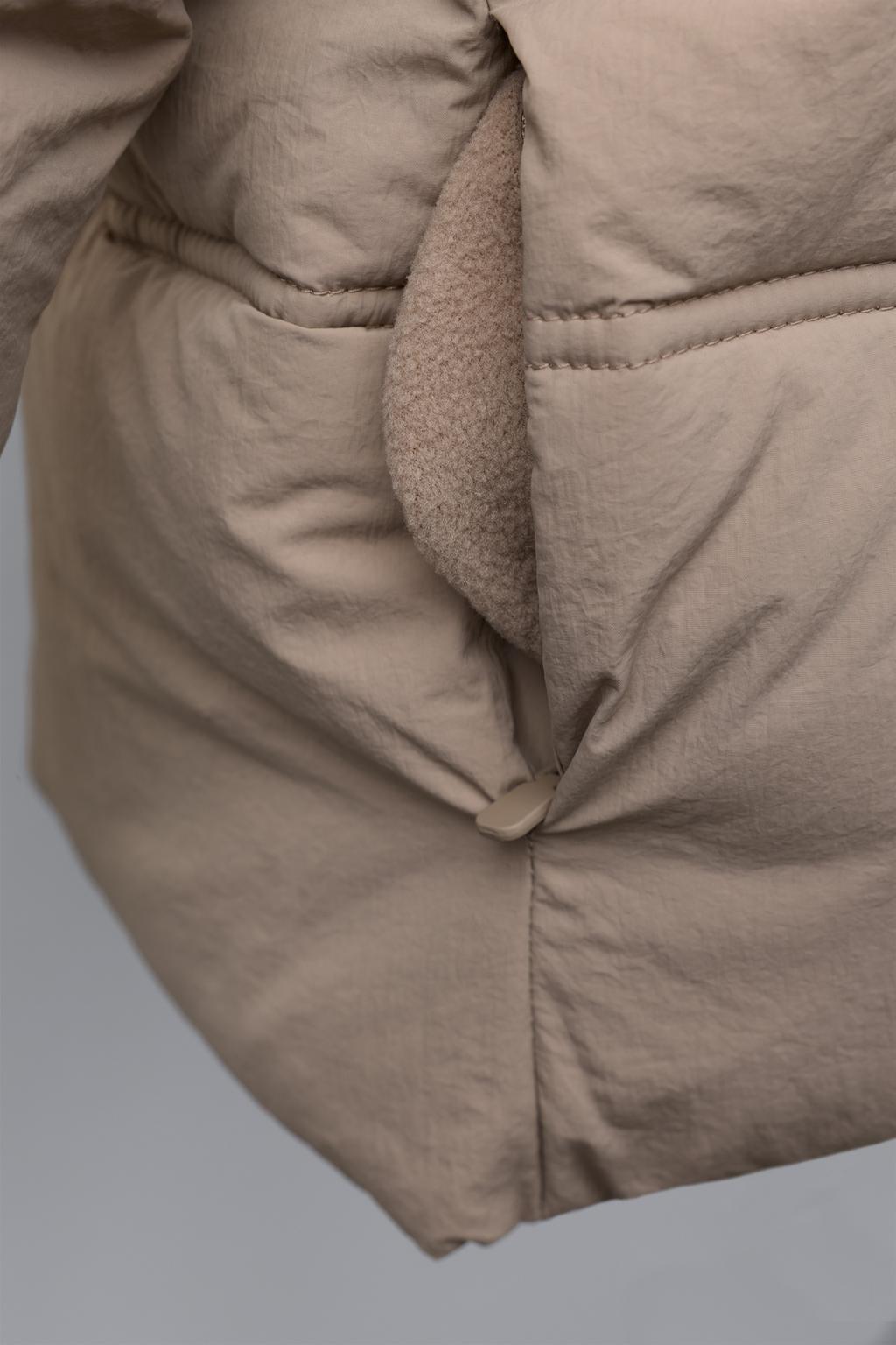 СТЕГАНЫЙ ПУХОВИК С КАПЮШОНОМ WATER REPELLENT