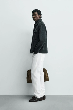 Куртка-рубашка из искусственной замши- Заказать в России