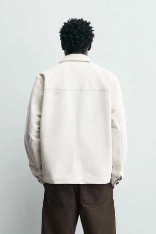 Куртка-рубашка из искусственной замши