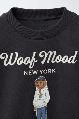 Толстовка с принтом «собака»- Заказать в России