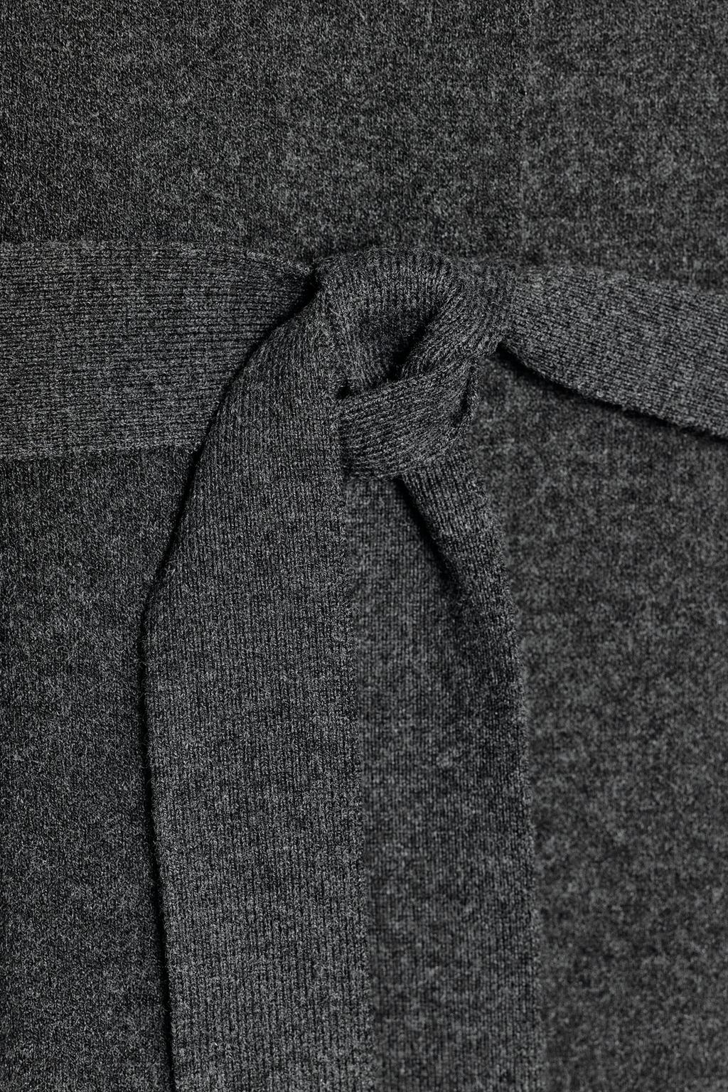 ТРИКОТАЖНЫЙ ЖИЛЕТ С ПОЯСОМ