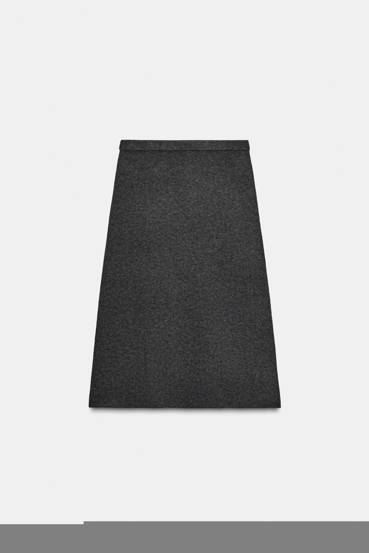 Юбка-миди из вязаного полотна