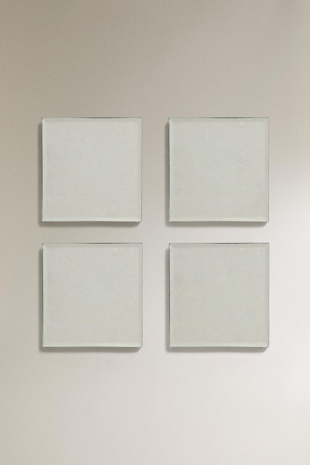 Набор зеркальных подставок (набор из 4 шт.)