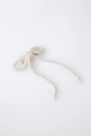 Набор из двух заколок для волос с бантом и бусинами- Заказать в России