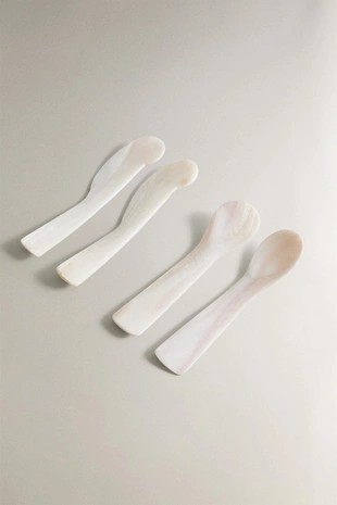 Набор столовых приборов из перламутра для завтрака (набор из 4 шт.)- Заказать в России