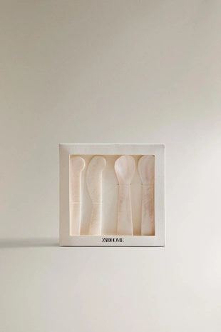 Набор столовых приборов из перламутра для завтрака (набор из 4 шт.)- Заказать в России