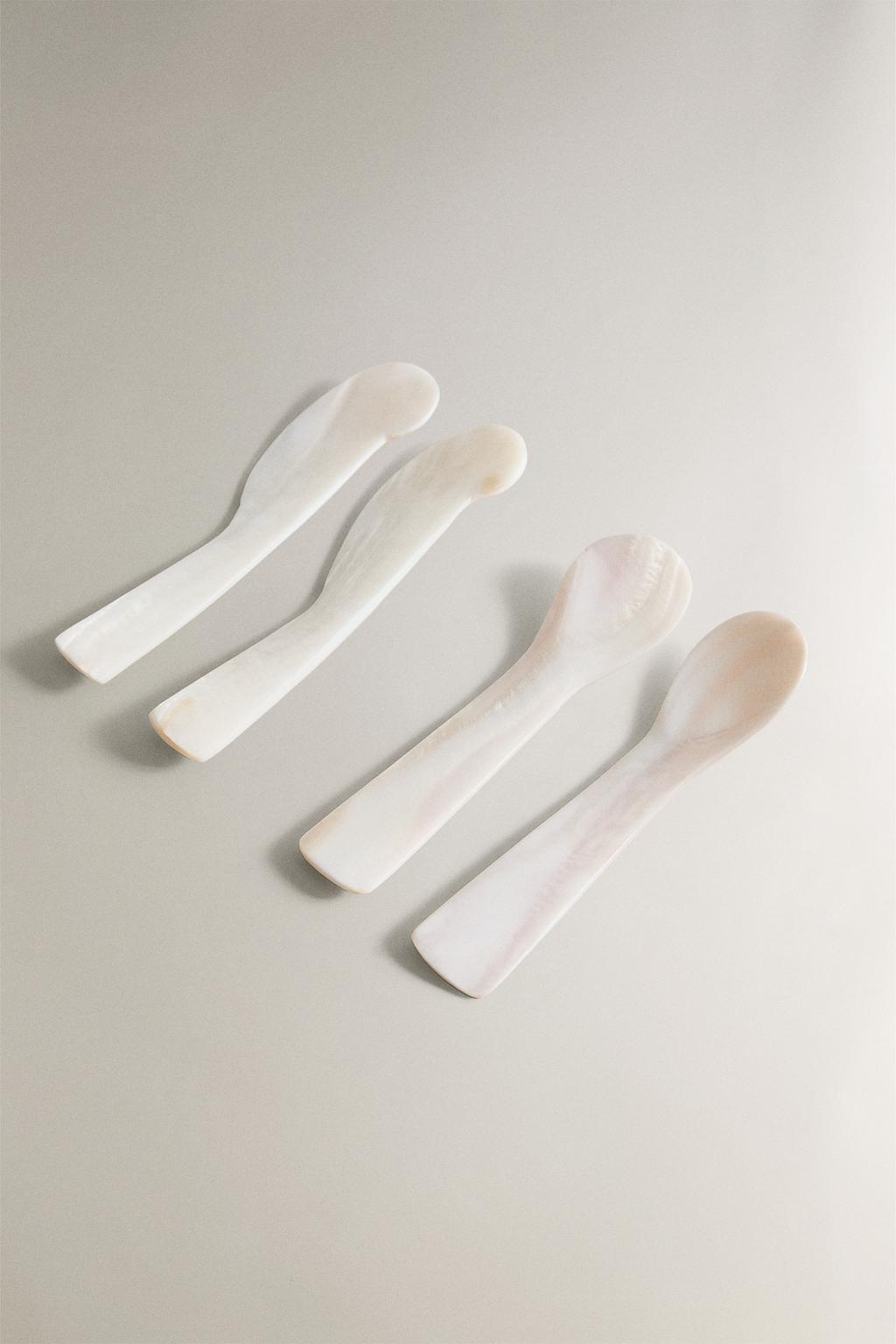 Набор столовых приборов из перламутра для завтрака (набор из 4 шт.)