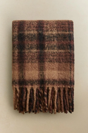 Плед с кисточками- Заказать в России