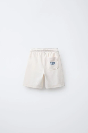 Шорты-бермуды из махровой ткани