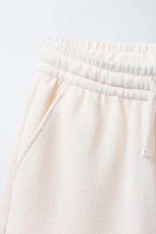 Шорты-бермуды из махровой ткани