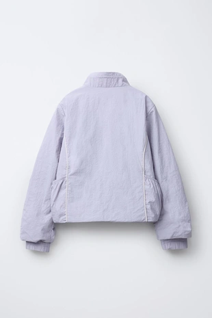 Куртка из нейлона с контрастной отделкой- Заказать в России