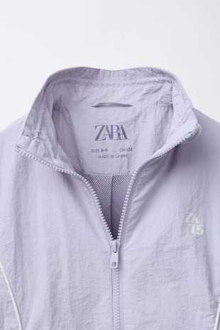 Куртка из нейлона с контрастной отделкой- Заказать в России