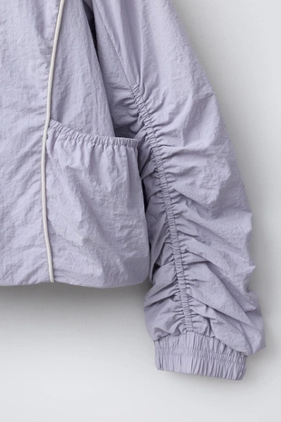 Куртка из нейлона с контрастной отделкой- Заказать в России