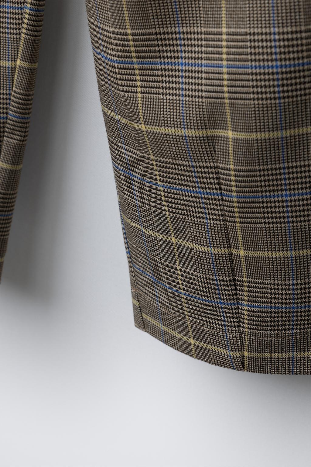 БРЮКИ BARREL В КЛЕТКУ С ЗАЩИПАМИ