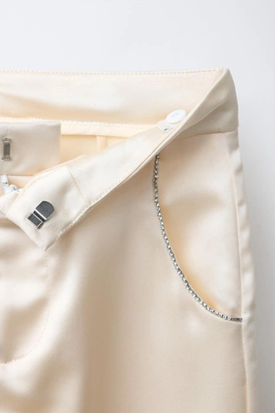 Атласные брюки с блестками- Заказать в России