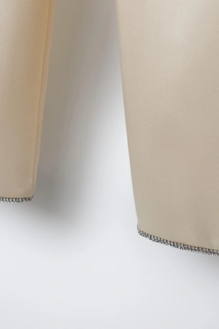 Атласные брюки с блестками- Заказать в России