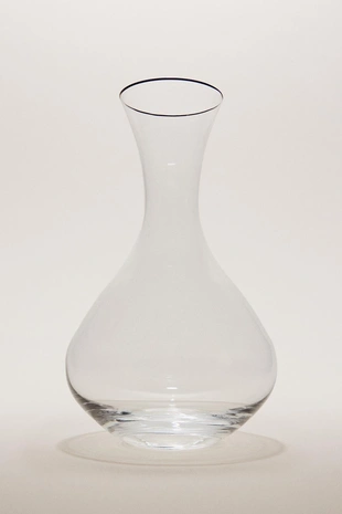 Стеклянная бутылка с кристаллическим золотым краем- Заказать в России