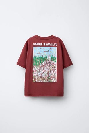 Футболка с принтом «где волли?» от ZARA- Заказать в России