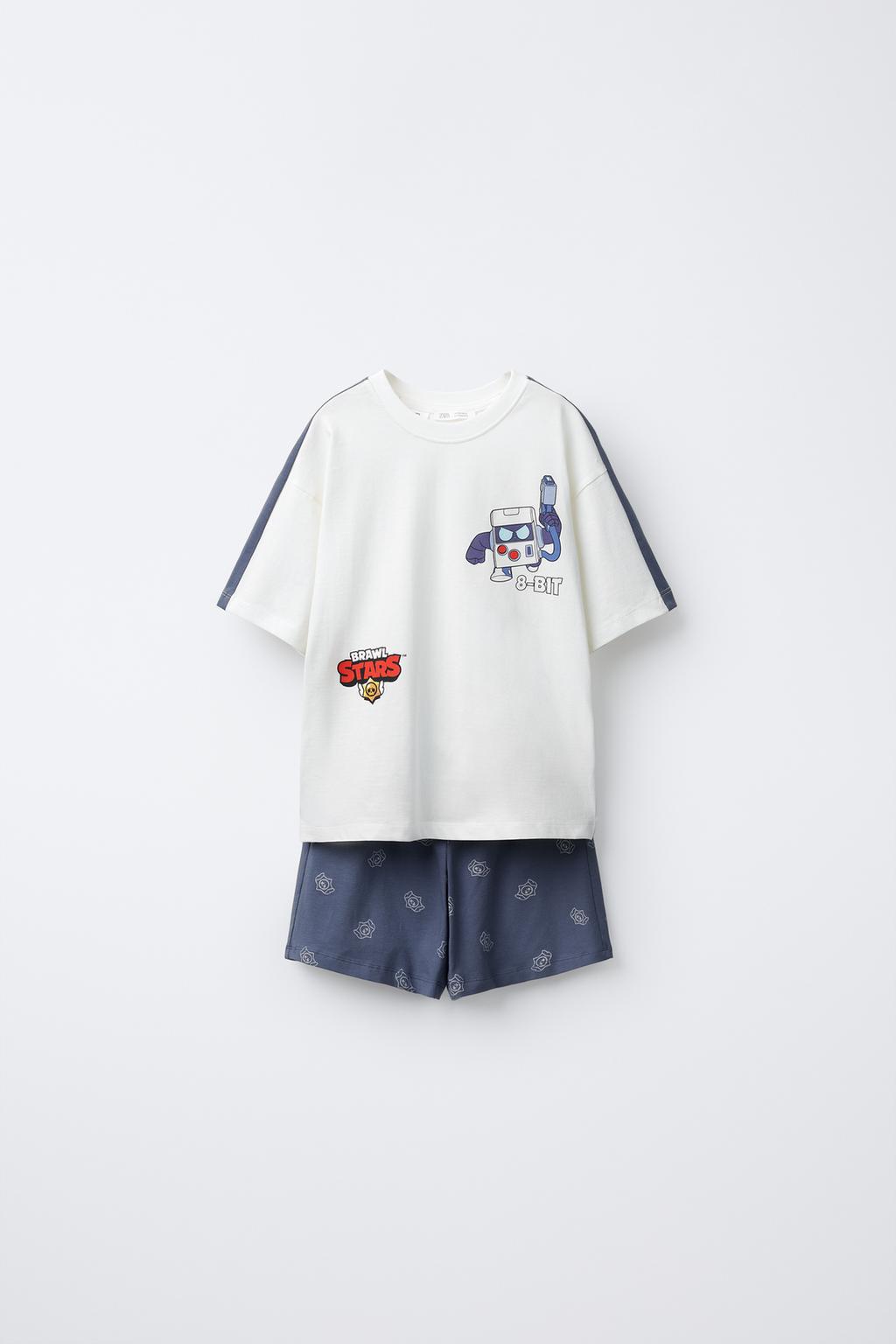6-14 ЛЕТ/ ПИЖАМА С ПРИНТОМ BRAWL STARS © SUPERCELL OY