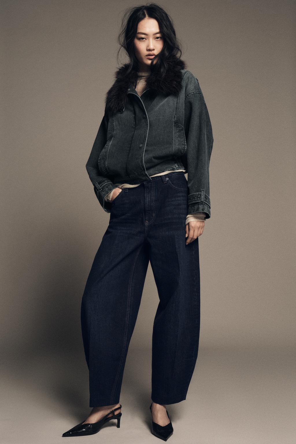 ДЖИНСОВАЯ КУРТКА-БОМБЕР — ZW COLLECTION