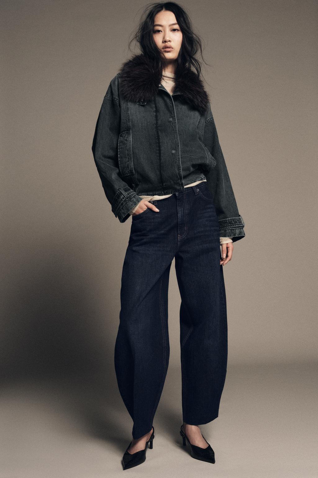 ДЖИНСОВАЯ КУРТКА-БОМБЕР — ZW COLLECTION