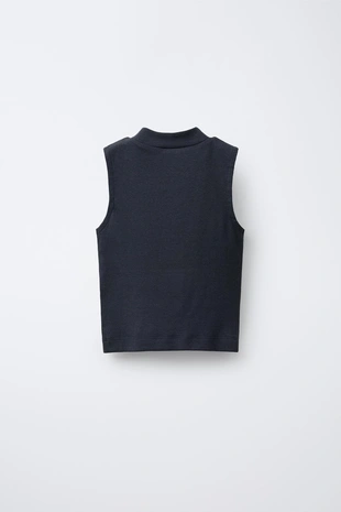 Однотонный топ из модала- Заказать в России