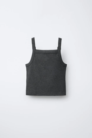 Футболка в рубчик с пряжками- Заказать в России