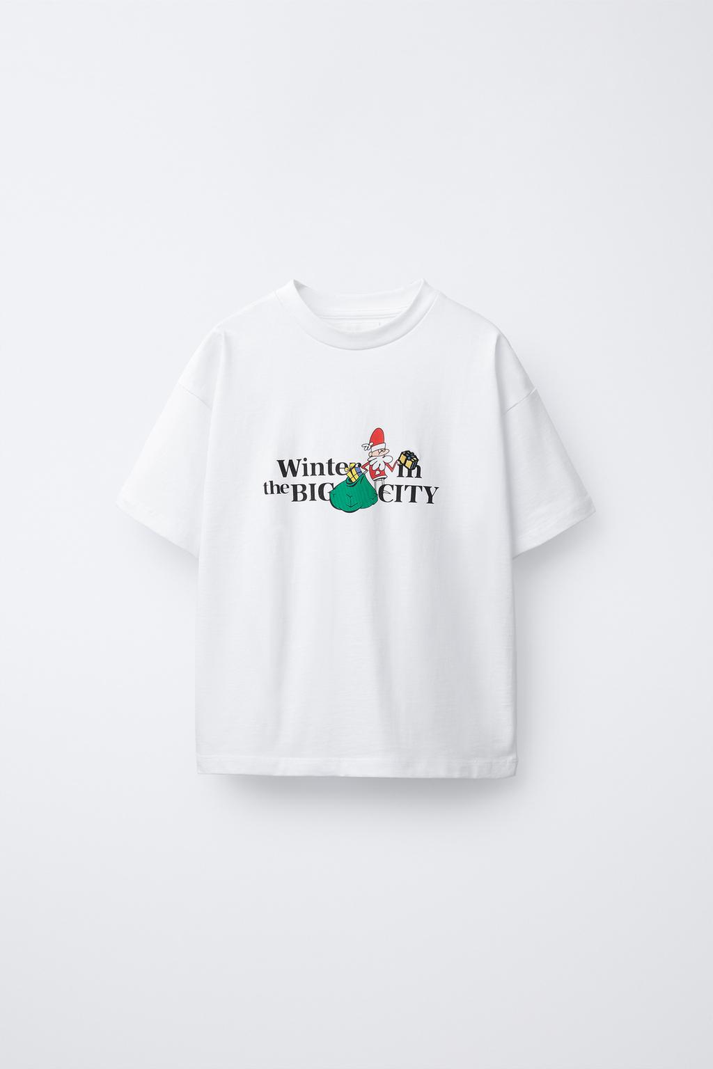 ФУТБОЛКА С ПРИНТОМ «ДЕД МОРОЗ»