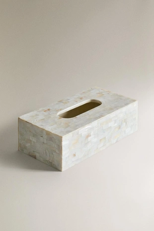 Подставка для бумажных салфеток с эффектом перламутра- Заказать в России