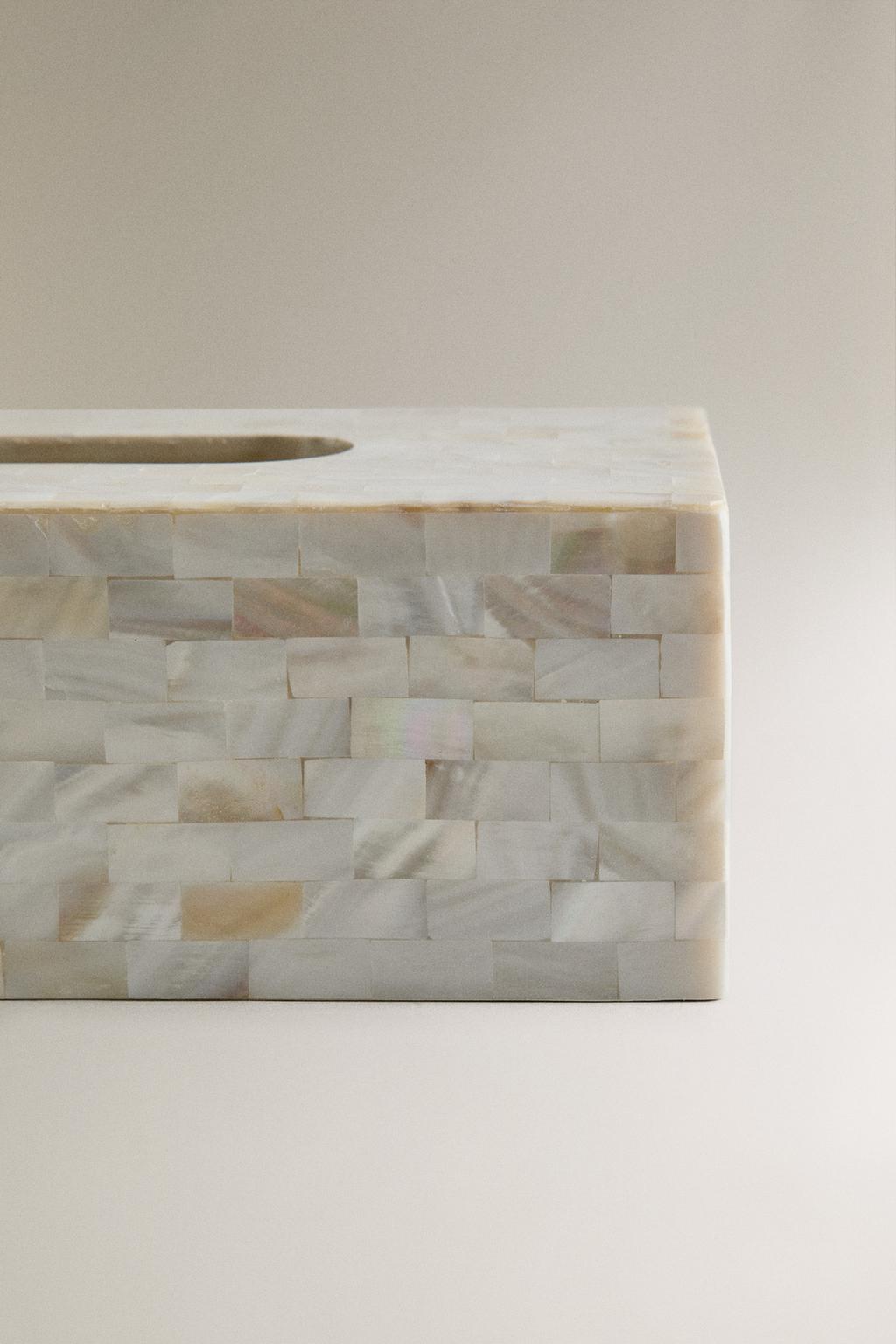 Подставка для бумажных салфеток с эффектом перламутра