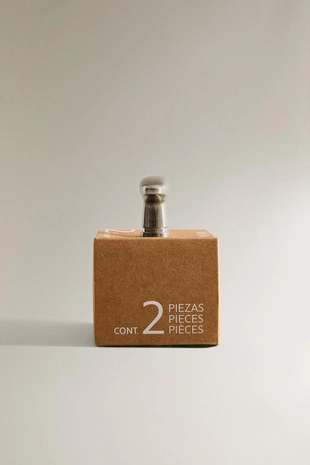 Набор блестящих металлических дверных ручек (набор из 2)- Заказать в России