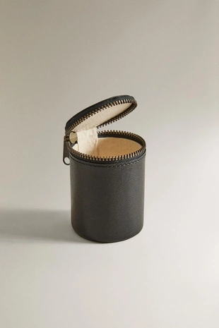 Кожаный цилиндрический чехол- Заказать в России