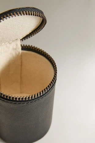 Кожаный цилиндрический чехол- Заказать в России