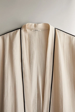 Хлопковый халат- Заказать в России