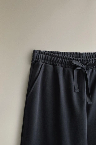 Брюки из хлопка с эластичным поясом- Заказать в России