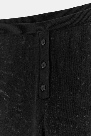 Трикотажные брюки с пуговицами