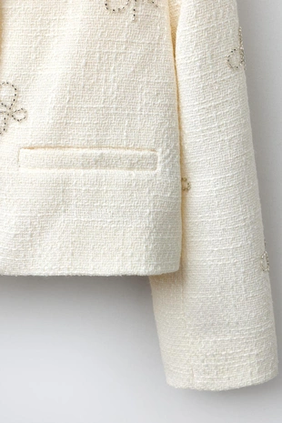 Структурный жакет с бантами и блестками- Заказать в России