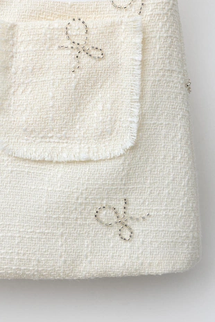 Структурная юбка с бантами и блеском- Заказать в России