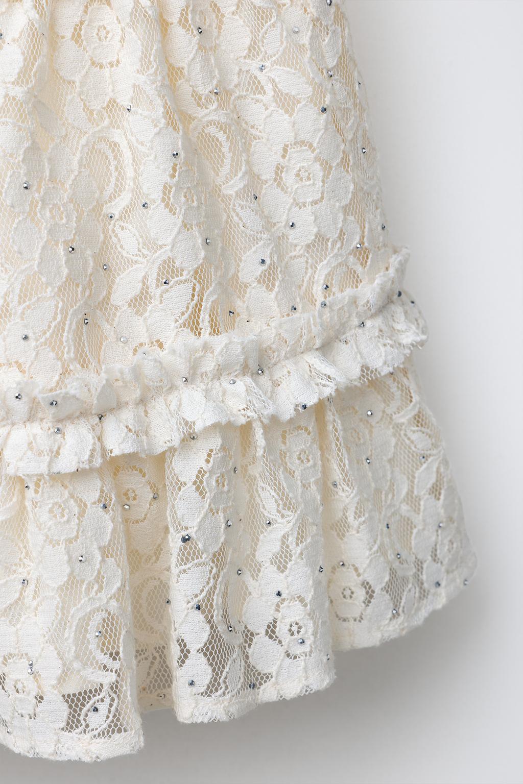 ЮБКА С ВОЛАНАМИ, ЦВЕТАМИ И БЛЁСТКАМИ