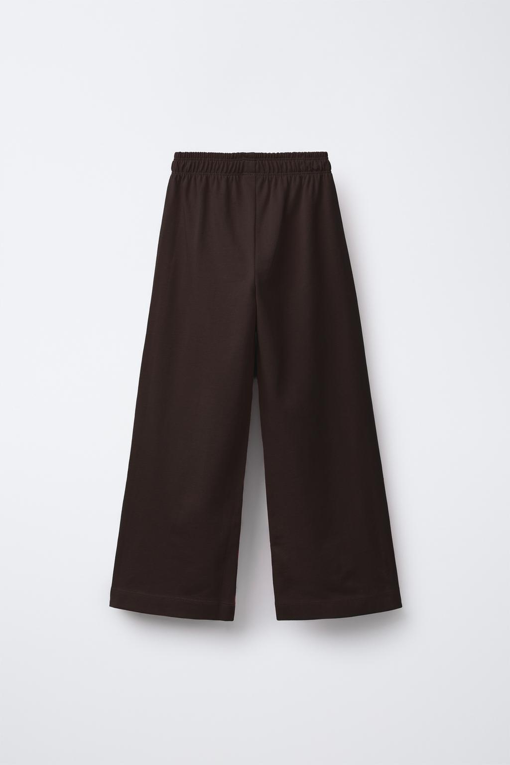 Широкие брюки с высокой посадкой