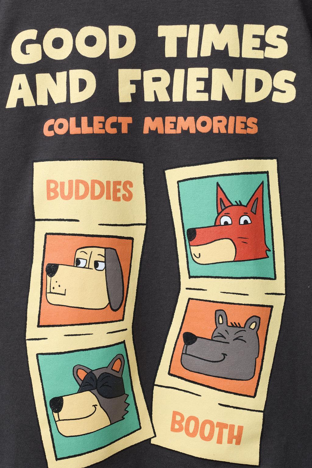 ФУТБОЛКА С АНИМАЛИСТИЧЕСКИМ ПРИНТОМ