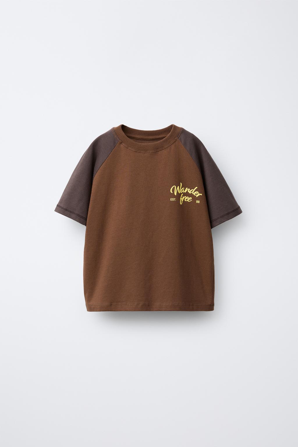 ФУТБОЛКА С РУКАВАМИ РЕГЛАН И НАДПИСЬЮ